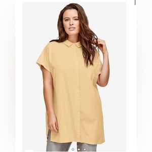 Ellos Oversized Linen Blend Tunic